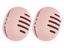 2Pcs Silicone Makeup Sponge Holder Shatterproof Beauty Make Up Blender Case Pink Carousel 2