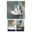 SOGA 2X White 360 Degree Wall-Mounted Rotating Bathroom Organiser Corner Vani... Carousel 9