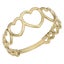 14k Yellow Gold Hearts Ring Carousel 1