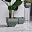 SOGA 2X 32cm Green Grey Square Resin Plant Flower Pot in Cement Pattern Plant... Carousel 4