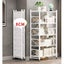 SOGA 4 Tier Steel White Foldable Display Stand Multi-Functional Shelves Porta... Carousel 4