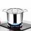 SOGA 2X 20cm Stainless Steel Soup Pot Stock Cooking Stockpot Heavy Duty Thick... Carousel 6