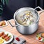 SOGA 2X 20cm Stainless Steel Soup Pot Stock Cooking Stockpot Heavy Duty Thick... Carousel 9