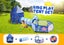 Kids Play Tent House Baby Crawl Tunnel Ball Pit with Basketball Hoop 3-In-1 Carousel 1