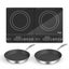 SOGA Dual Burners Cooktop Stove, 20cm and 26cm Induction Frying Pan Skillet Carousel 1