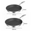 SOGA Dual Burners Cooktop Stove, 20cm and 26cm Induction Frying Pan Skillet Carousel 5