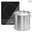 SOGA Electric Smart Induction Cooktop and 17L Stainless Steel Stockpot 28cm S... Carousel 1