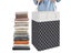75L Collapsible Laundry Basket Foldable Laundry Hamper Clothes Hamper Black Carousel 2