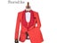 Thorndike One Button Groom Tuxedos 3 Pieces Mens Wedding Suits Carousel 1