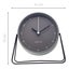 NeXtime Berlin Metal 14x13cm Analogue Table Desk Alarm Clock w Night Light Grey Carousel 4