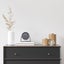NeXtime Berlin Metal 14x13cm Analogue Table Desk Alarm Clock w Night Light Grey Carousel 7