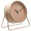 NeXtime Berlin Metal 14x13cm Analogue Table Desk Alarm Clock w Night Light Pink Carousel 2