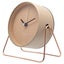 NeXtime Berlin Metal 14x13cm Analogue Table Desk Alarm Clock w Night Light Pink Carousel 3