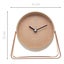 NeXtime Berlin Metal 14x13cm Analogue Table Desk Alarm Clock w Night Light Pink Carousel 4