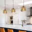Clear Amber Glass Pendant Light Lamp Hanging Carousel 3