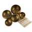 5Pcs Set Handcrafted Tibetan Bowls Meditation Calm Soothe Effect Singing Bowls Carousel 3