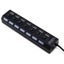 7 Port Usb 2.0 Switch Hub With Independent Black USB Cables Hubs & Adapters HOD Carousel 4