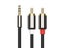 AMKLE AUX RCA Cable Jack 3.5mm For Speaker JBL Car Smartphone Oneplus Carousel 5