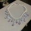 Necklace Pearls Water Drop Double-layered CZ Necklace Carousel 3