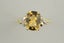 Golden Citrine & Diamond ring in 9ct ring Carousel 1