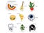 Fashion Rainbow Enamel Lapel Cartoon Pins For Fruits Food Mix Carousel 7
