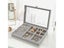Velvet Glass Ring Earring Jewelry Display Organizer Box Tray Holder Storage Carousel 7