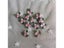 100 Pieces 1.6cm Width Red Green Embroidered Floral Lace Embellishment Applique Carousel 5