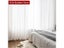 White Sheer Curtains For Living Room Window Transparent Voile Tulle Carousel 2
