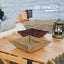 Hide and Drink Foldable Valet Tray Handmade from Water Resistant Canvas Carousel 3