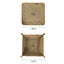 Hide and Drink Foldable Valet Tray Handmade from Water Resistant Canvas Carousel 7
