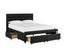 King Black Bed Frame~~~ With 4 Drawer Bed Carousel 3
