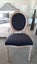 Louise Side Dining Chair - Black velvet, Natural Frame *25% OFF* Carousel 4