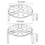2 Pack Stackable Egg Steamer Rack Trivet Cooker Accessories Carousel 8