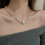 Necklace White Pearls White Gold Plated Necklace Carousel 2