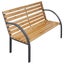 Garden Bench 112 Cm Solid Wood Fir Tokpit Carousel 1