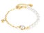 Bracelet Stainless Steel Fashion Pearl Charm Yellow Gold Color Bracelet Carousel 1