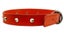 Dog Collar - Stitched Studded 18mm Red (45cm) Carousel 1