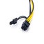 PCI-E 6-pin to Dual 6+2-pin (6-pin/8-pin) Power Splitter Cable Carousel 4