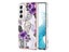 Finger Ring Kickstand Case Cover for Samsung Galaxy S23+ Flower Carousel 1