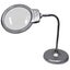 2 Led Desktop Magnifier Glass 2X/5X 130Mm Magnification Lens Led Lamp Metal Hose Carousel 1