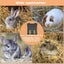 Rabbit hay Feeder Bag,Feeder Storage Bag 25 x 3 x 28cm (Black) Carousel 5