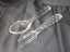 Vintage Beautiful Crystal /Glass Salad Servers - Spoon & Fork Carousel 2