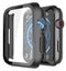 Hard PC Case with Tempered Glass Screen Protector Compatible with Apple Watch Se Carousel 1
