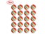 20pcs Rainbow Stripe Foam Sponge Golf Balls Swing Practice Training Aids Ball Carousel 2