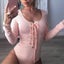 House Of Dasein Sexy Lace Up Long Sleeve Bodysuit For Women Bodies & Catsuits Carousel 3