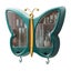 SOGA Green Butterfly Shape Wall-Mounted Makeup Organiser Dustproof Waterproof... Carousel 1