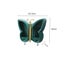 SOGA Green Butterfly Shape Wall-Mounted Makeup Organiser Dustproof Waterproof... Carousel 6