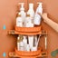 SOGA 2X Orange 360 Degree Wall-Mounted Rotating Bathroom Organiser Corner Van... Carousel 4