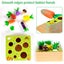 Wooden Farm Harvest Game,Educational Learning Toy Carousel 3