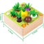 Wooden Farm Harvest Game,Educational Learning Toy Carousel 4